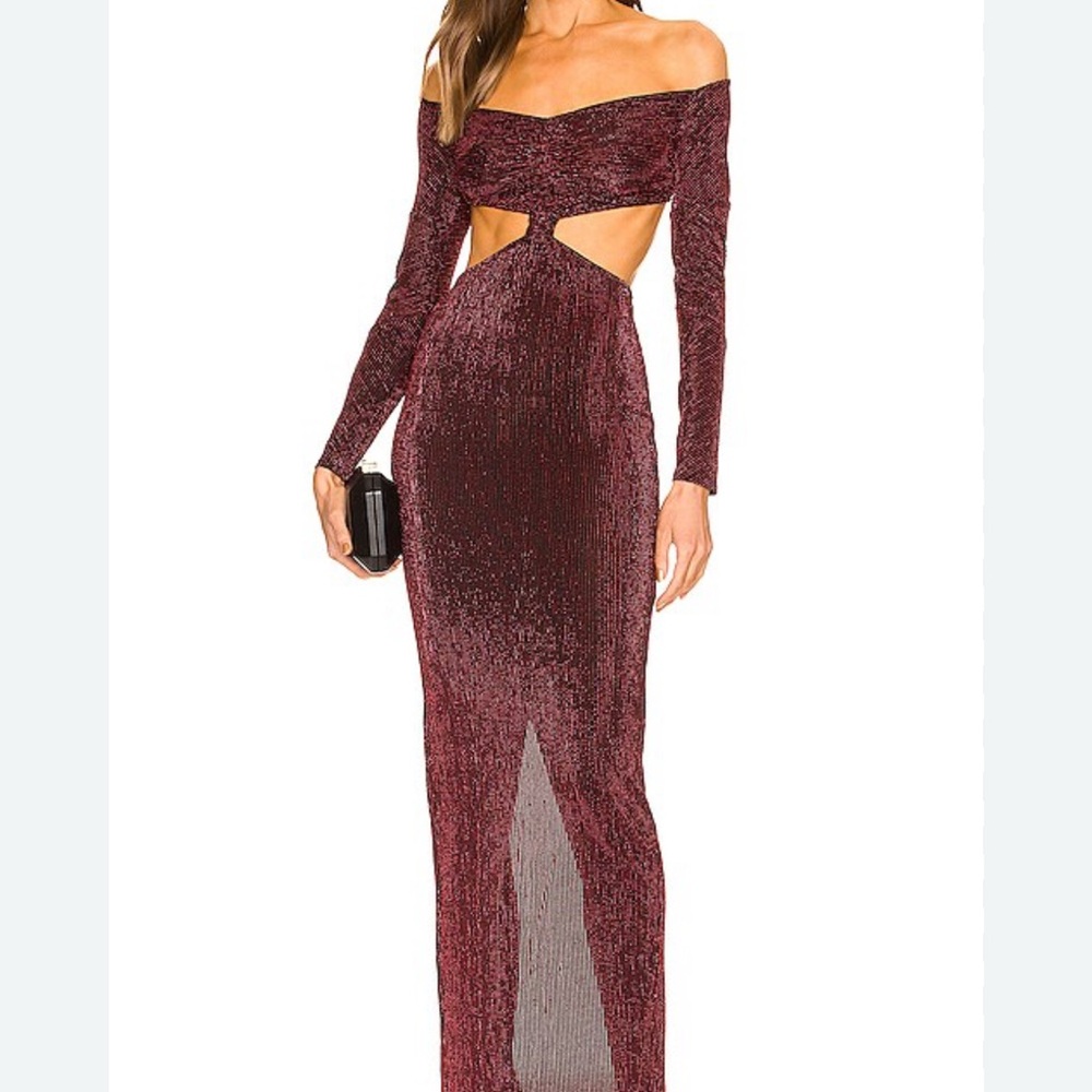 xRevolve Odette Maxi Dress in Black & Pink